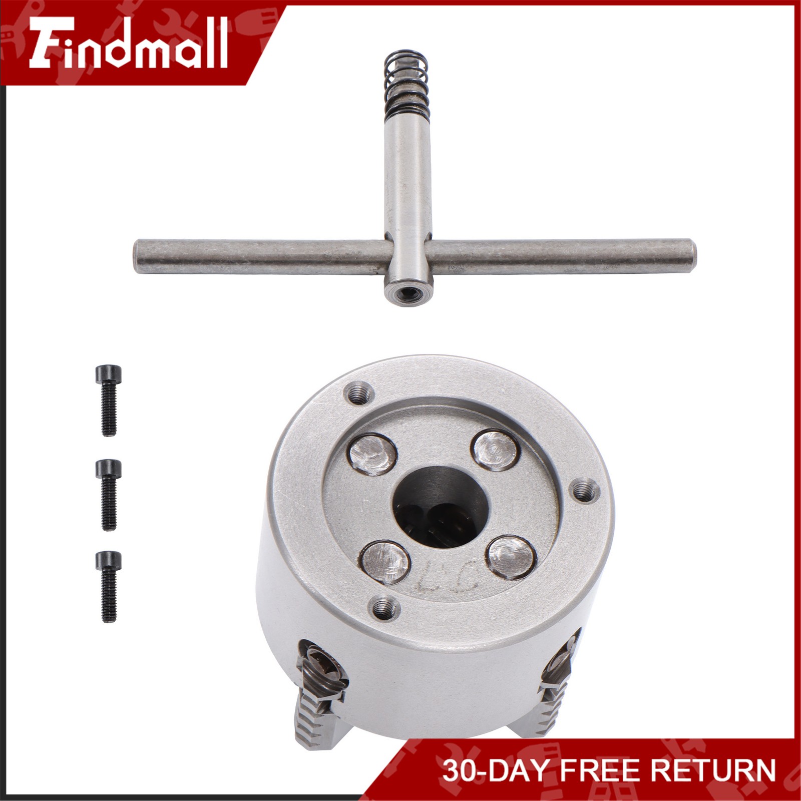 Findmall K72-80 4 Jaw Chuck 3″ 80mm Independent Metal Lathe Chuck