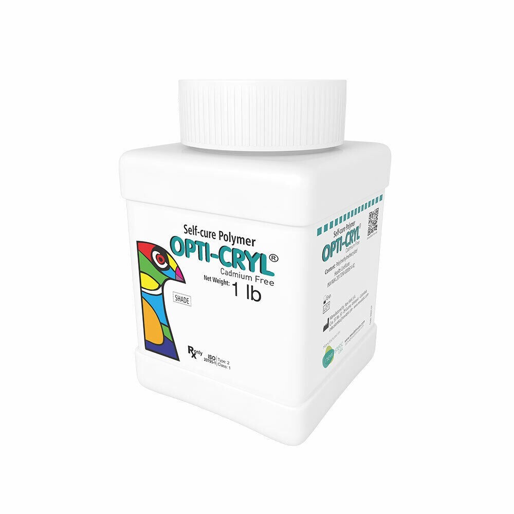 Opti-Cryl Self Curing Acrylic Resin Powder 1lb – Dental Lab – New