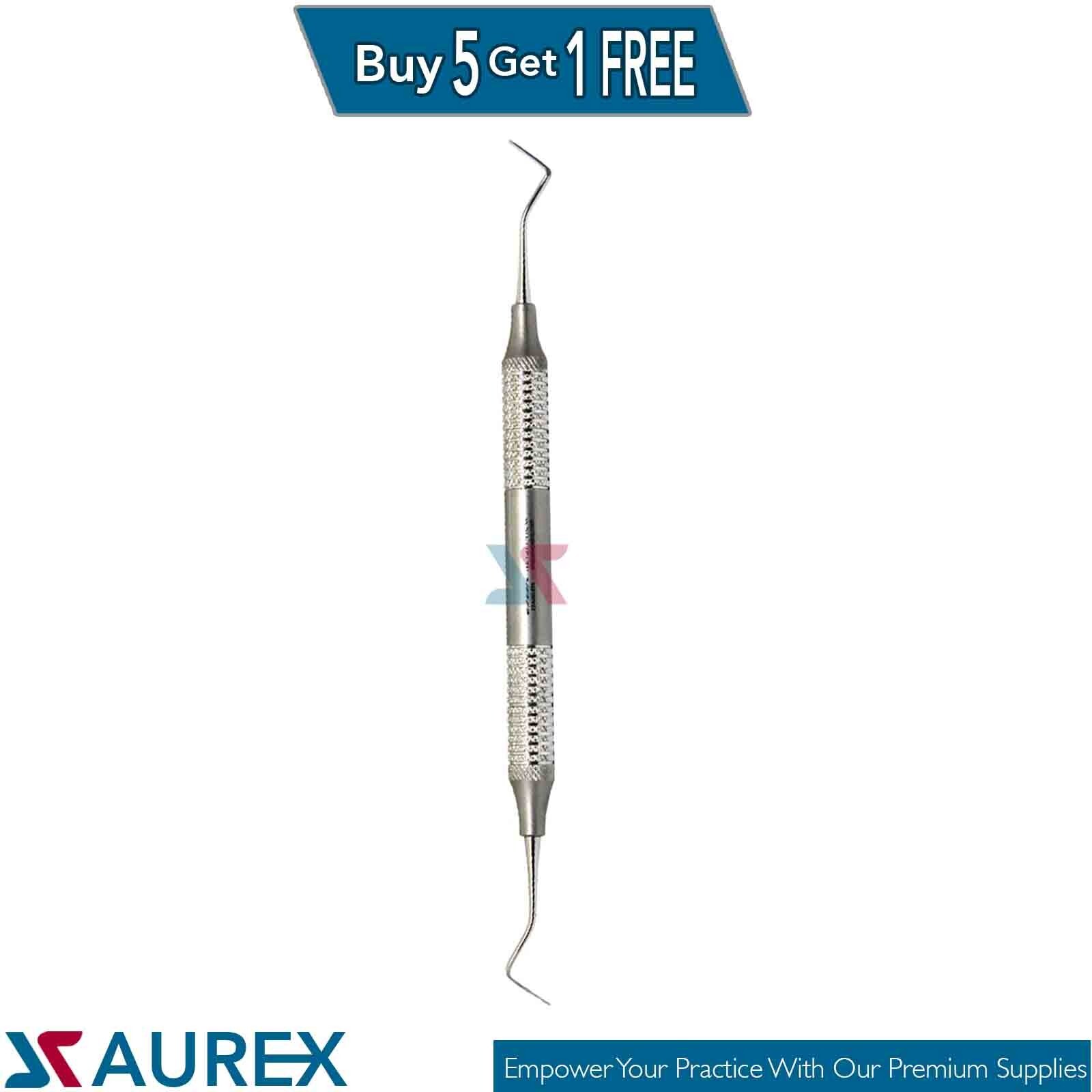 Offset Enamel Hatchet Chisel Double-Ended Dental Instrument