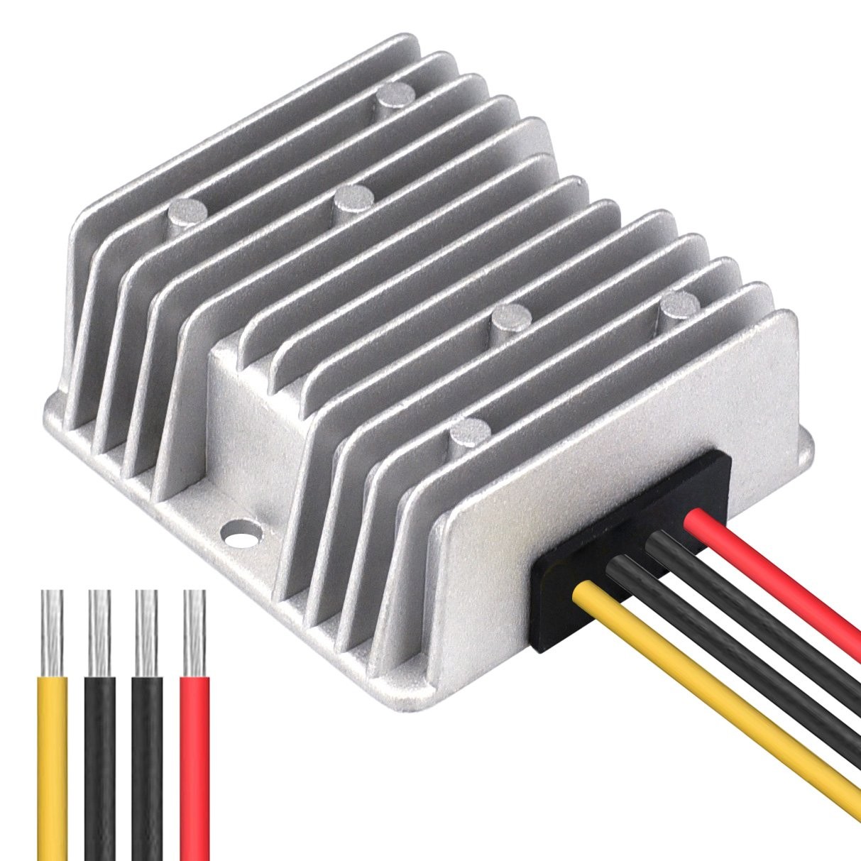 Cllena DC 40V-90V to 12V Converter Voltage 10A, Silver