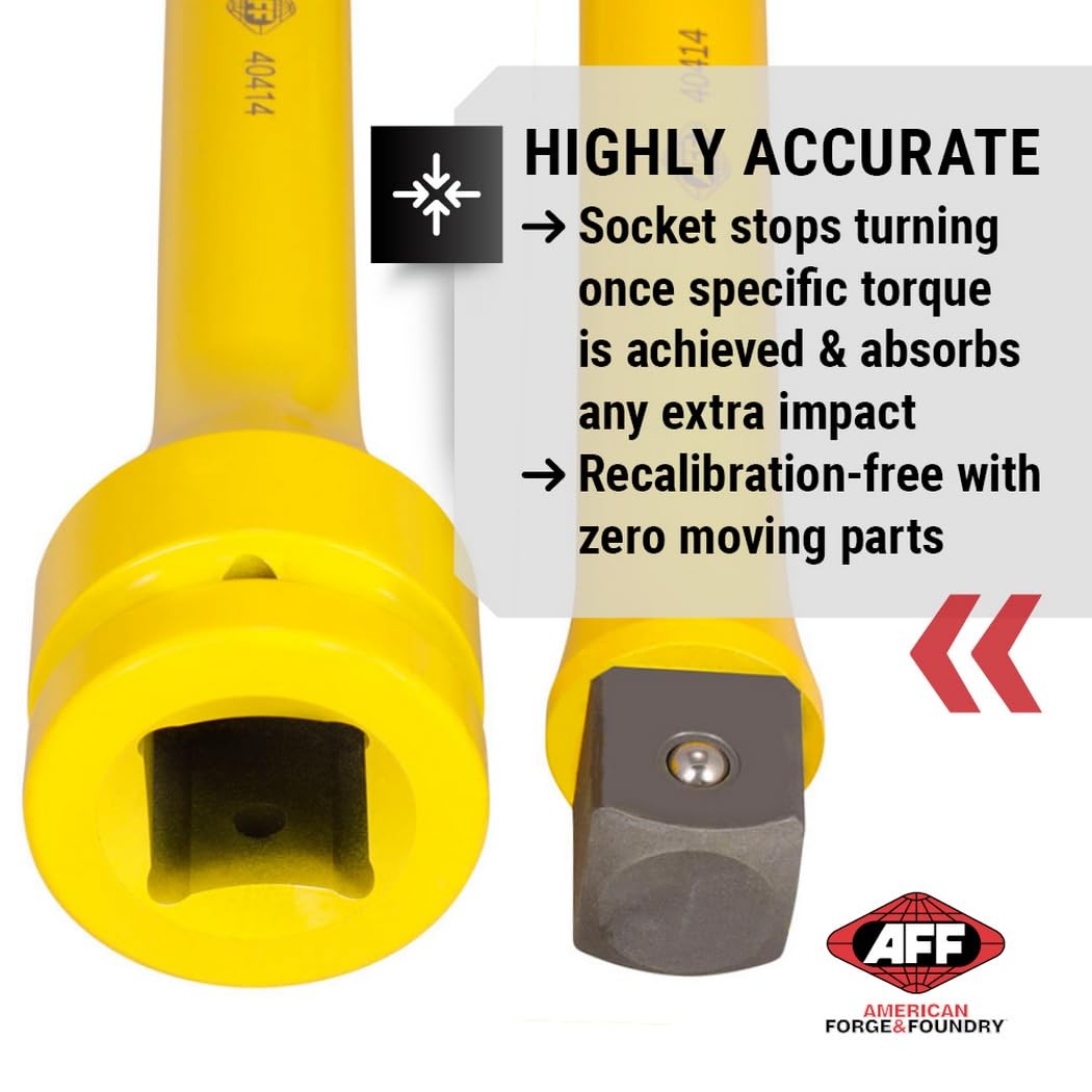 AFF Torque Limiting Extension, 1″ Drive, 650 ft/lbs, Yellow, 40414