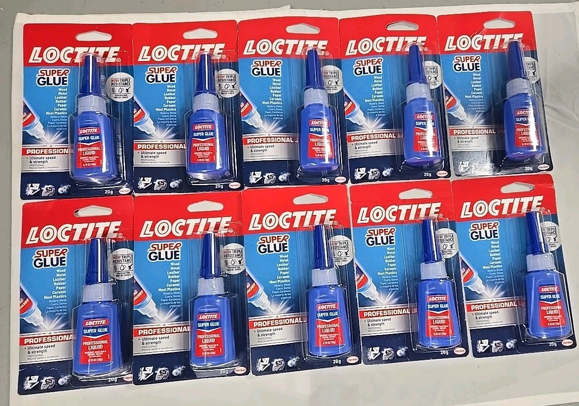 Ten Loctite Liquid Professional Super Glue 20 Gm Bottle Ultimate Speed Strength