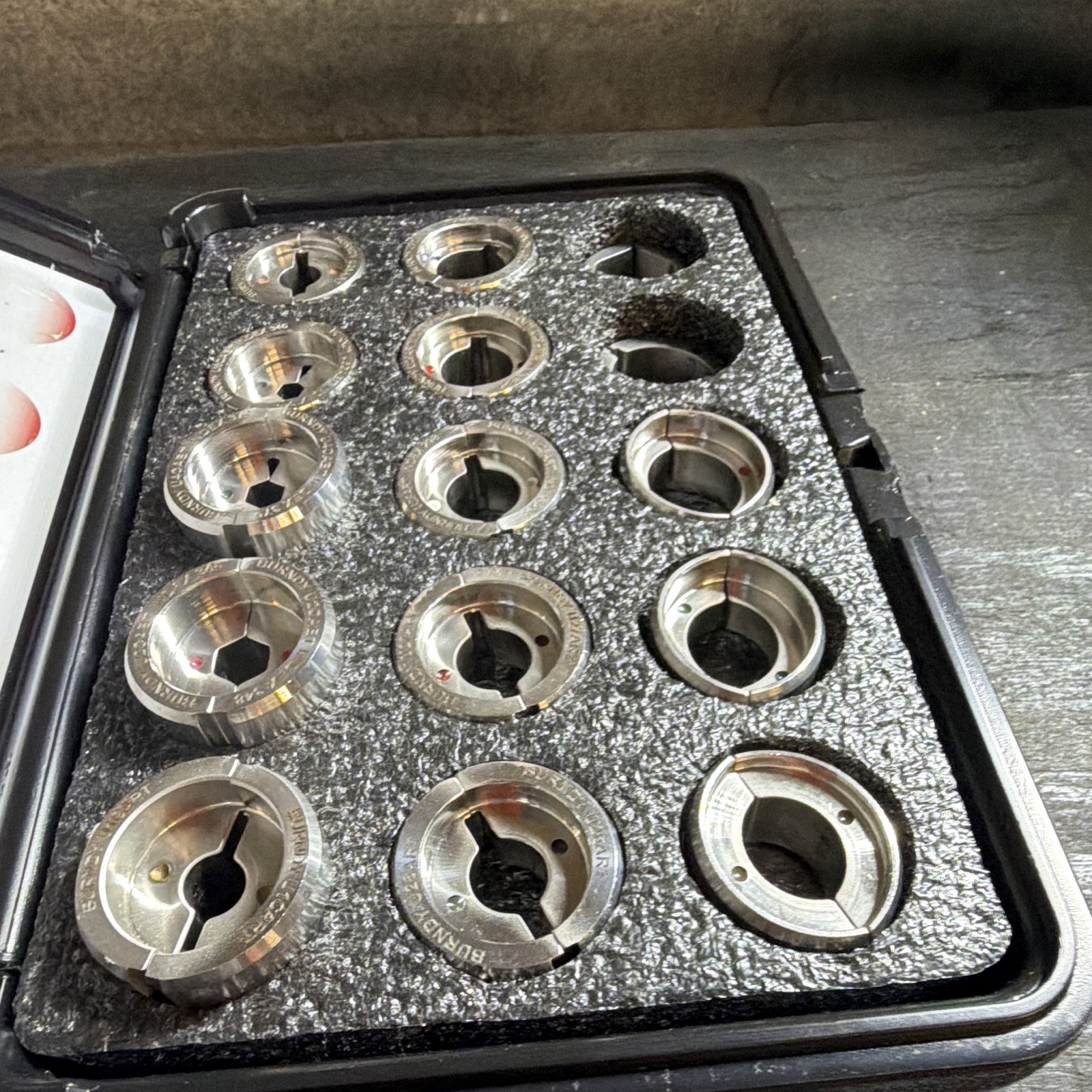 BURNDY Crimping Die Set w/ Assorted Dies in Carrying Case, In Case