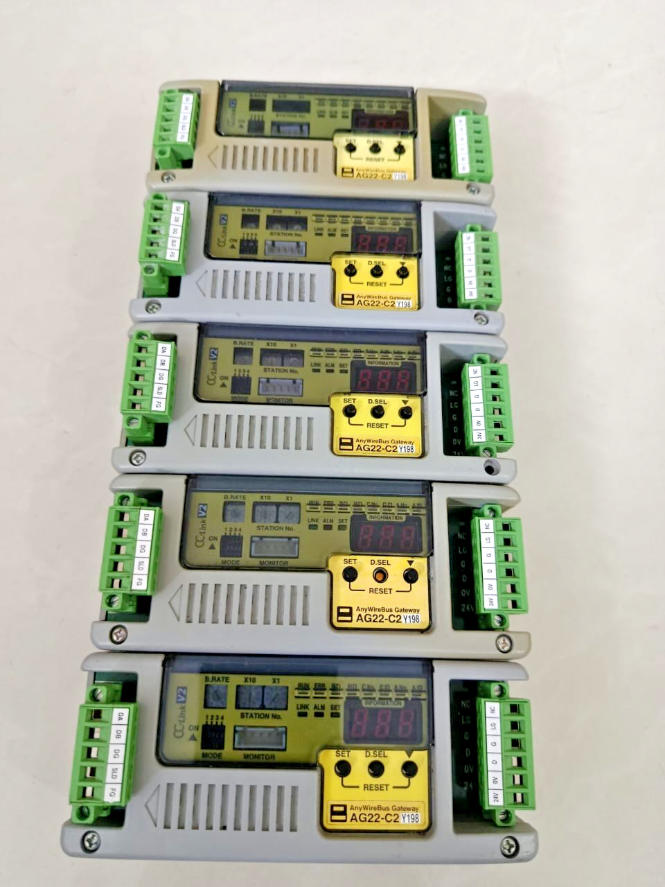 ANYWIRE AG22-C2 CC-Link V2 UNI-WIRE HX Gateway Industrial Automation Module