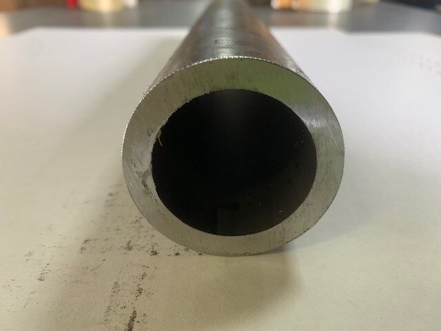 2.25″ OD x 1/4″ Wall DOM Seamless Round Tube x 16″ Long, Mild Steel Tubing