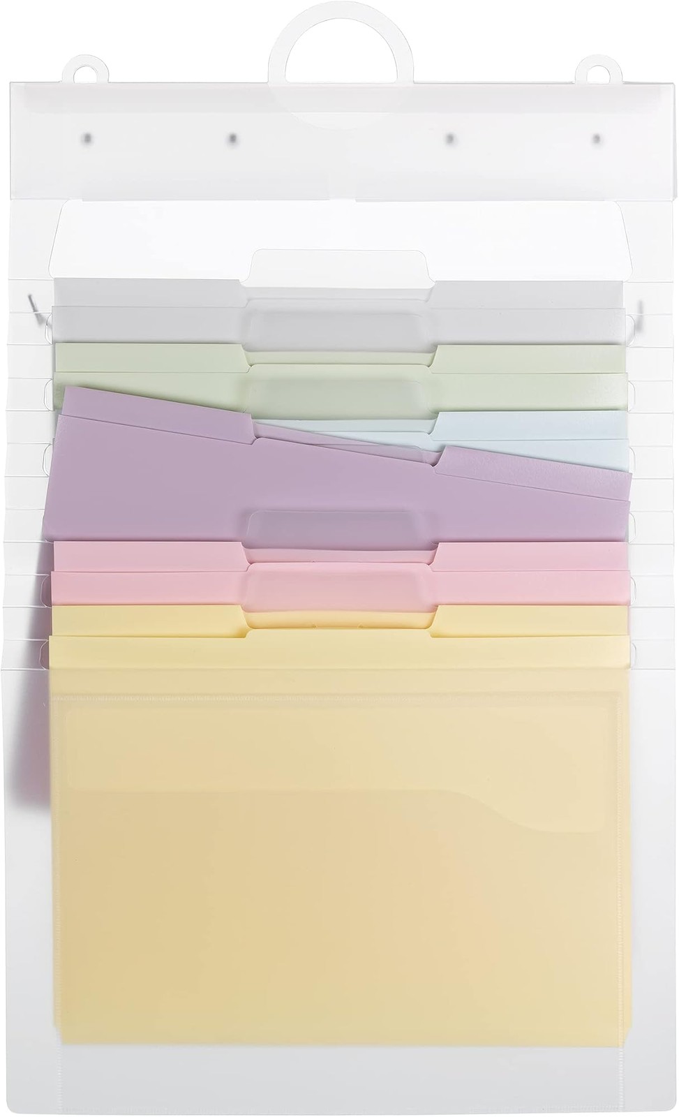 SMEAD Cascading Wall Organizer Gen 2, 6 Pockets, Letter Size, Pastel (92064)