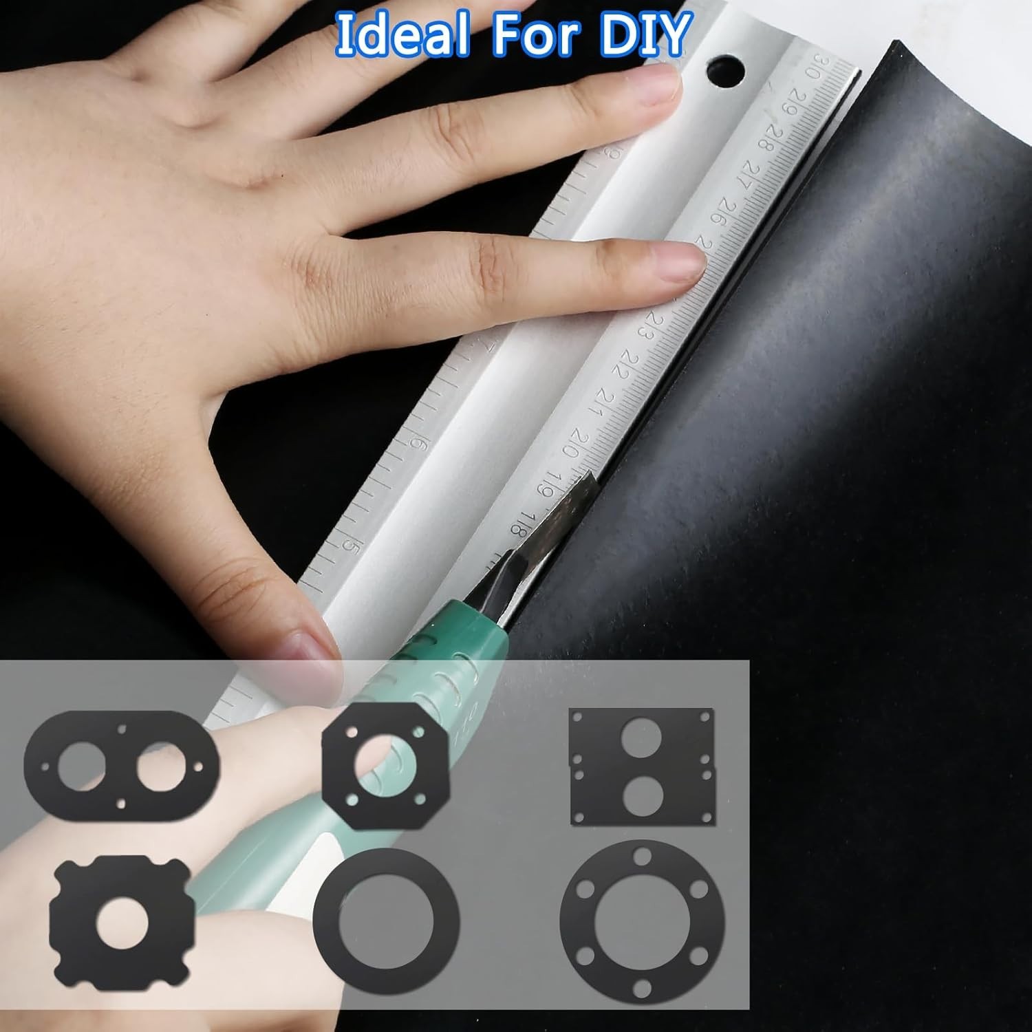 Nitrile Rubber Sheet 1/8 inch thick x12x12in fuel oil resistant gasket material