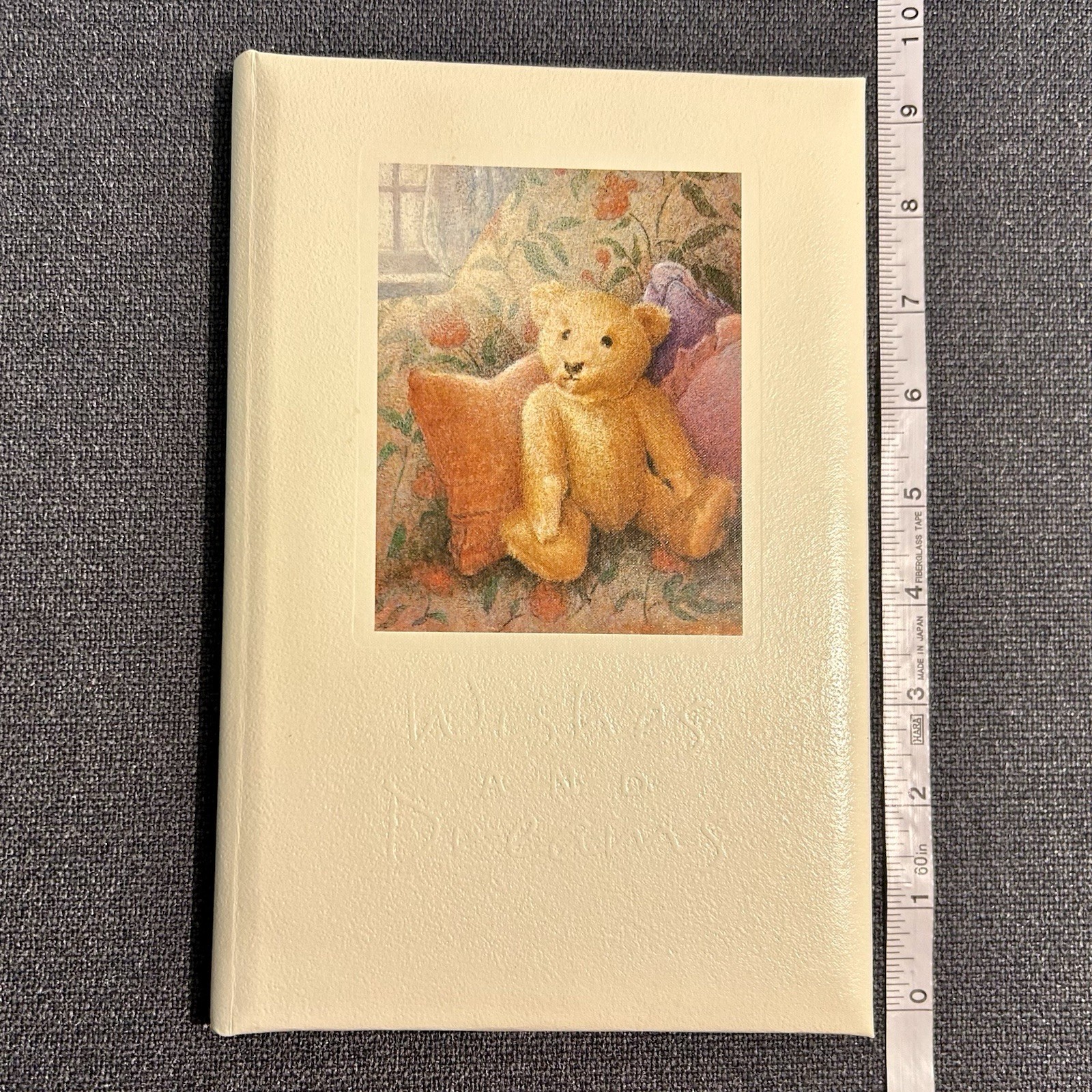 Vtg 1986 Hallmark Wishes & Dreams Teddy Bear Blank Book Journal Diary Stationery