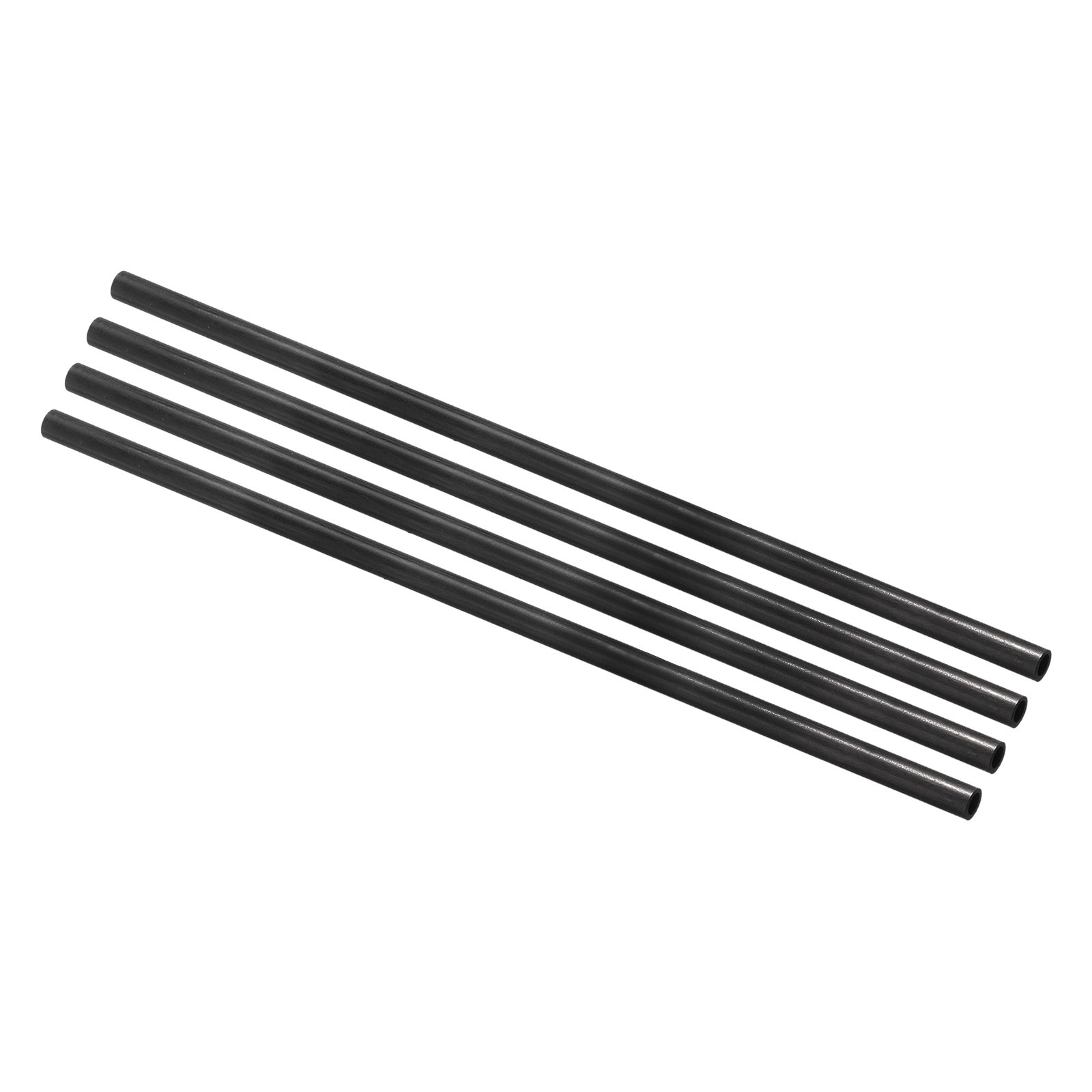 4 Pcs 4mm x 6mm x 500mm Carbon Fiber Tube Pultruded Carbon Fiber Tubing