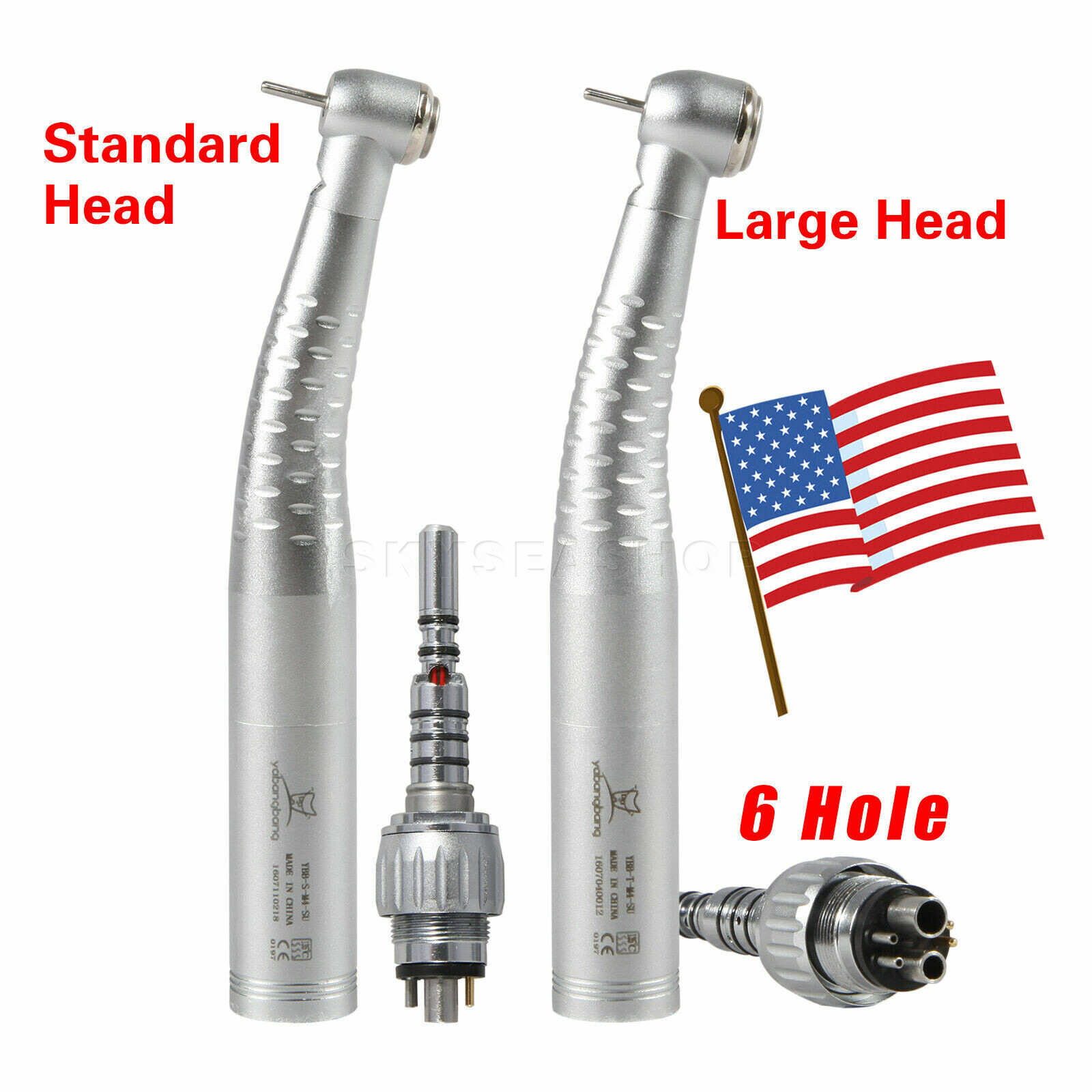Dental Fiber Optic LED Handpiece High Speed fit KAVo LED Quick Coupling 4/6Hole
