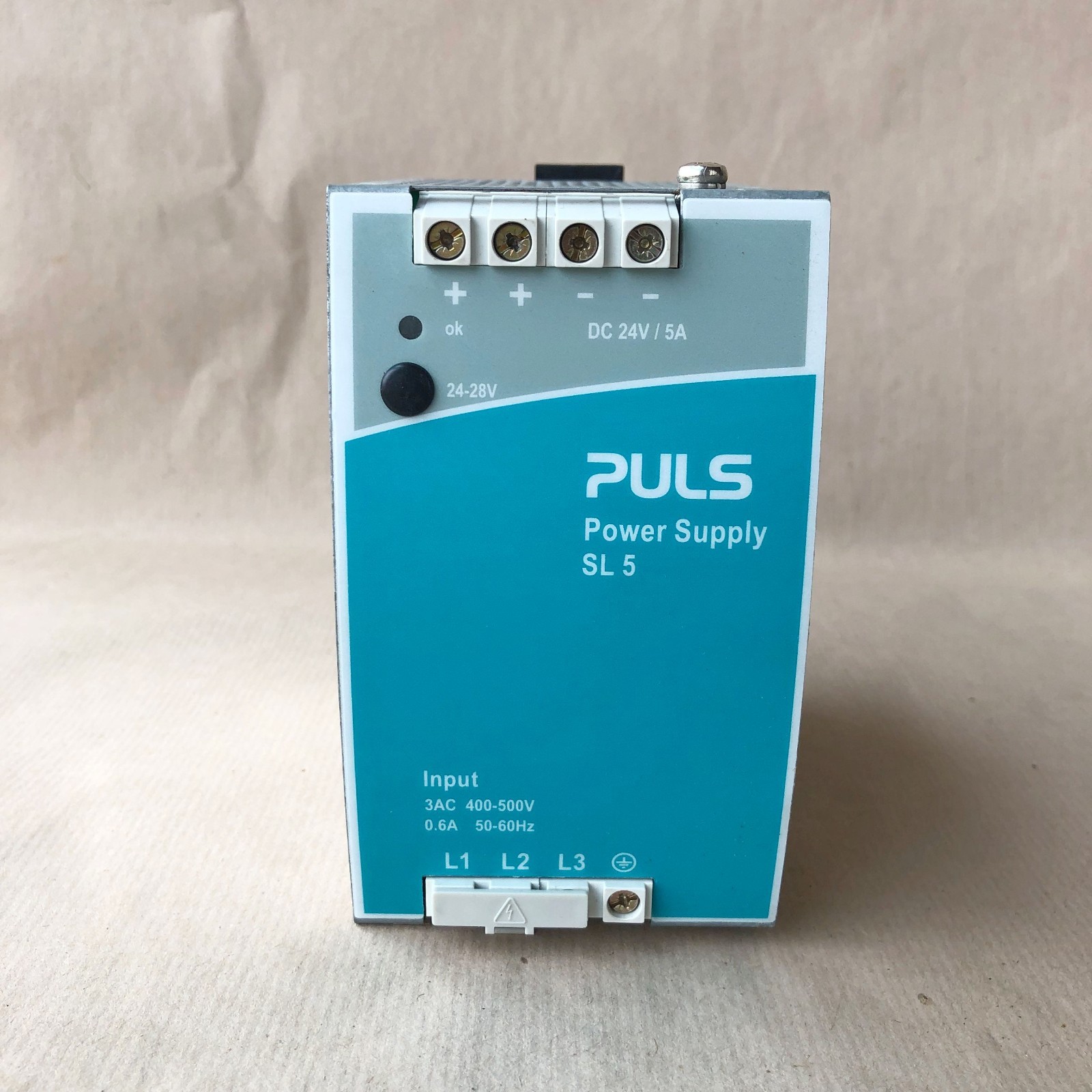 PULS SL5.300 POWER SUPPLY 3-PHASE 400-500V 24-28V 5A 120W