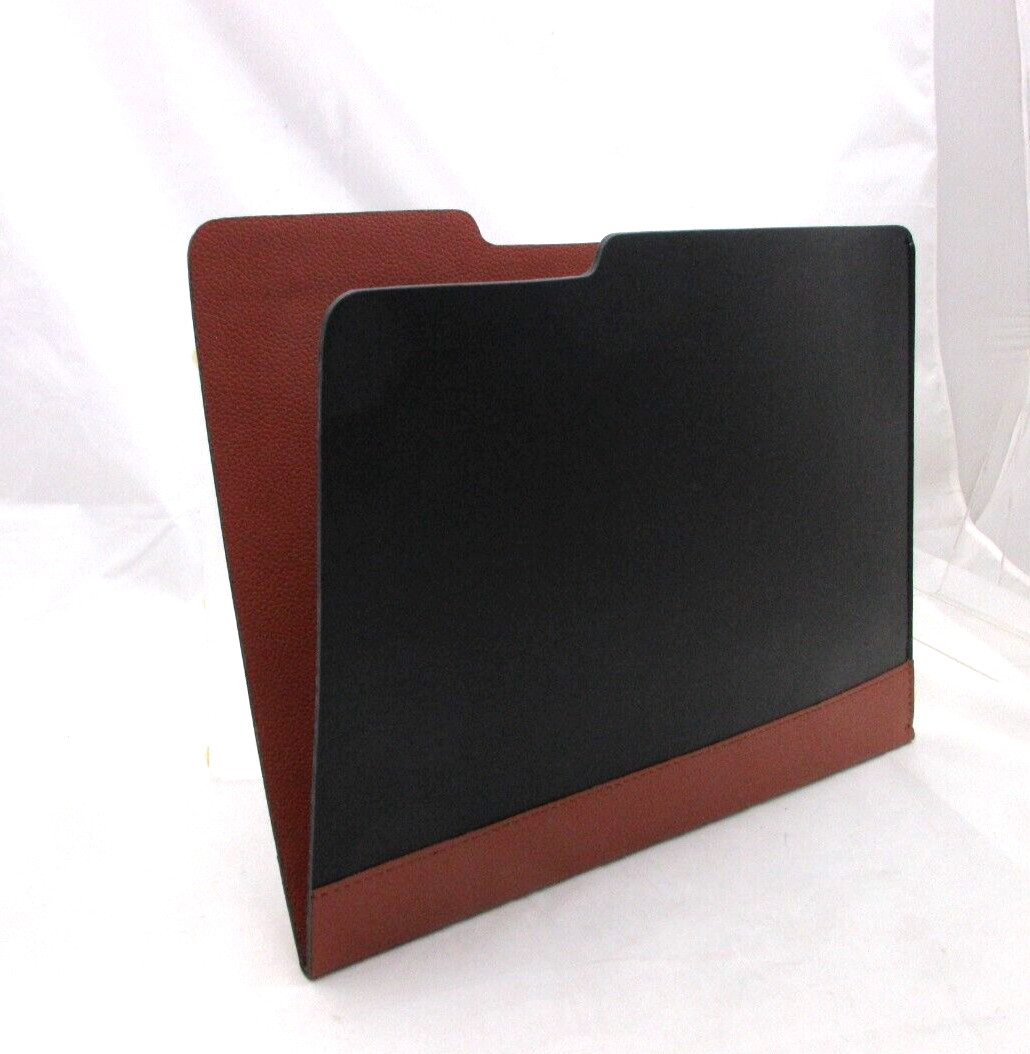 File Folder Leather by Graphic Image Made in America Black w Saddle