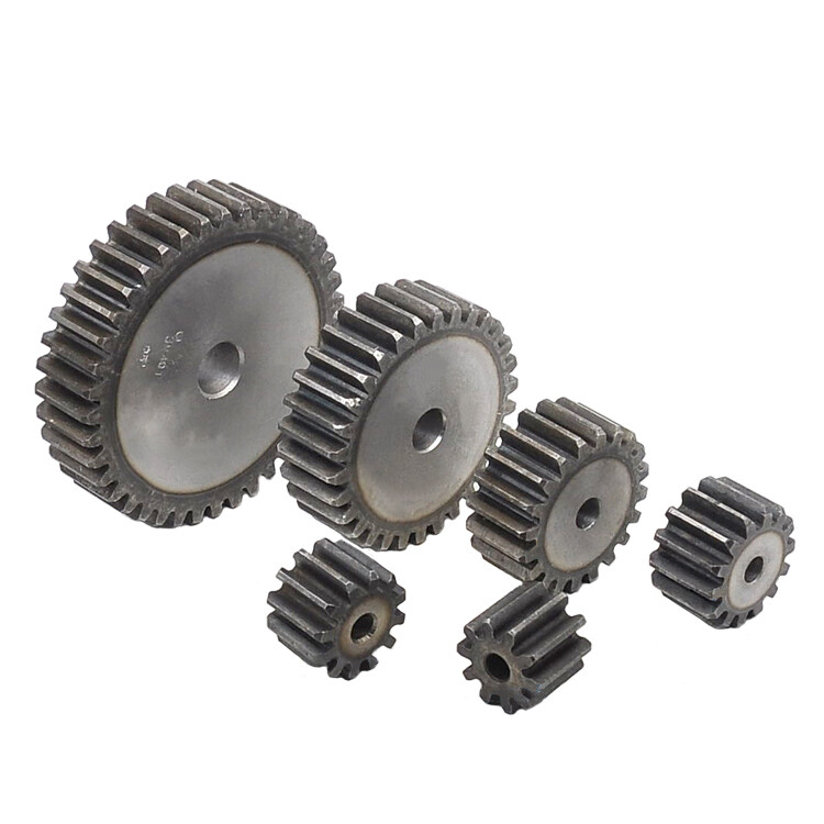 Module 2.5M, 3M, 4M 5M Spur Gear Flat Spur Gear 10 To120T Teeth 45# Steel