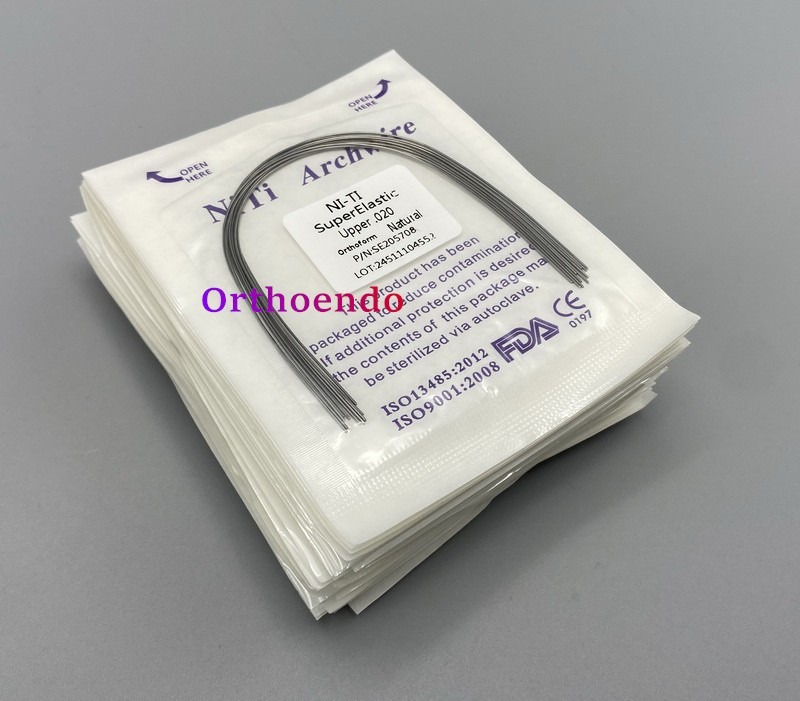 100Pcs Dental Ortho Super Elastic Niti Arch Wire Round Rectangular Wires Natural