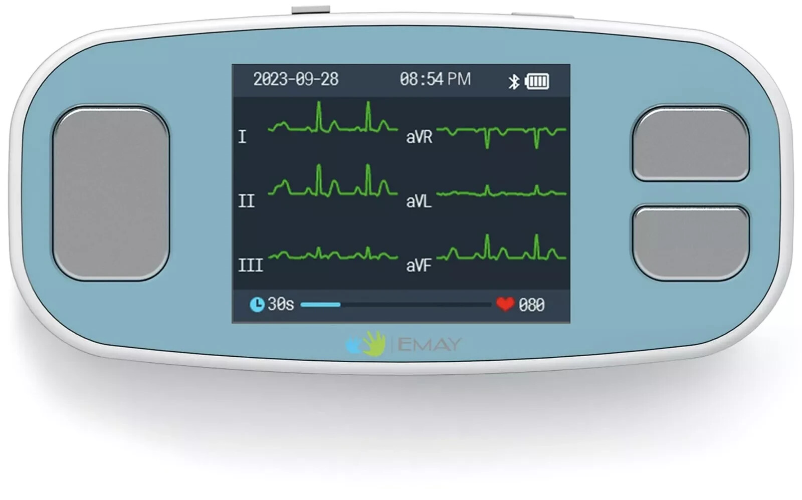 EMAY 6Leads Portable ECG Monitor Record ECG & Heart Rate in 6 Channels /OPEN BOX