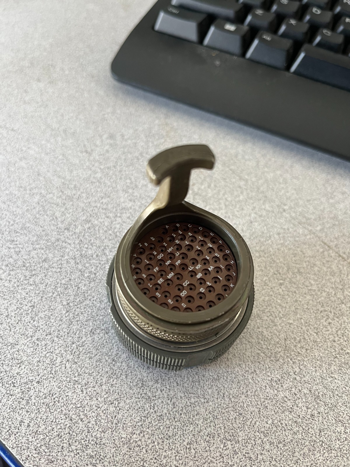 Glenair Circular Backshell Connector 450HS001NF25 Rotatable Coupling Qwik-Ty