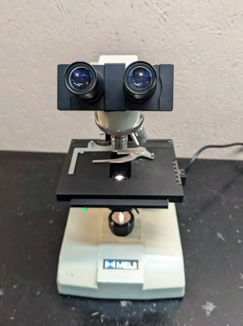 Meiji ML5000 Binocular Compound Microscope & Objectives SMPlan 4x 10x 40x 100x