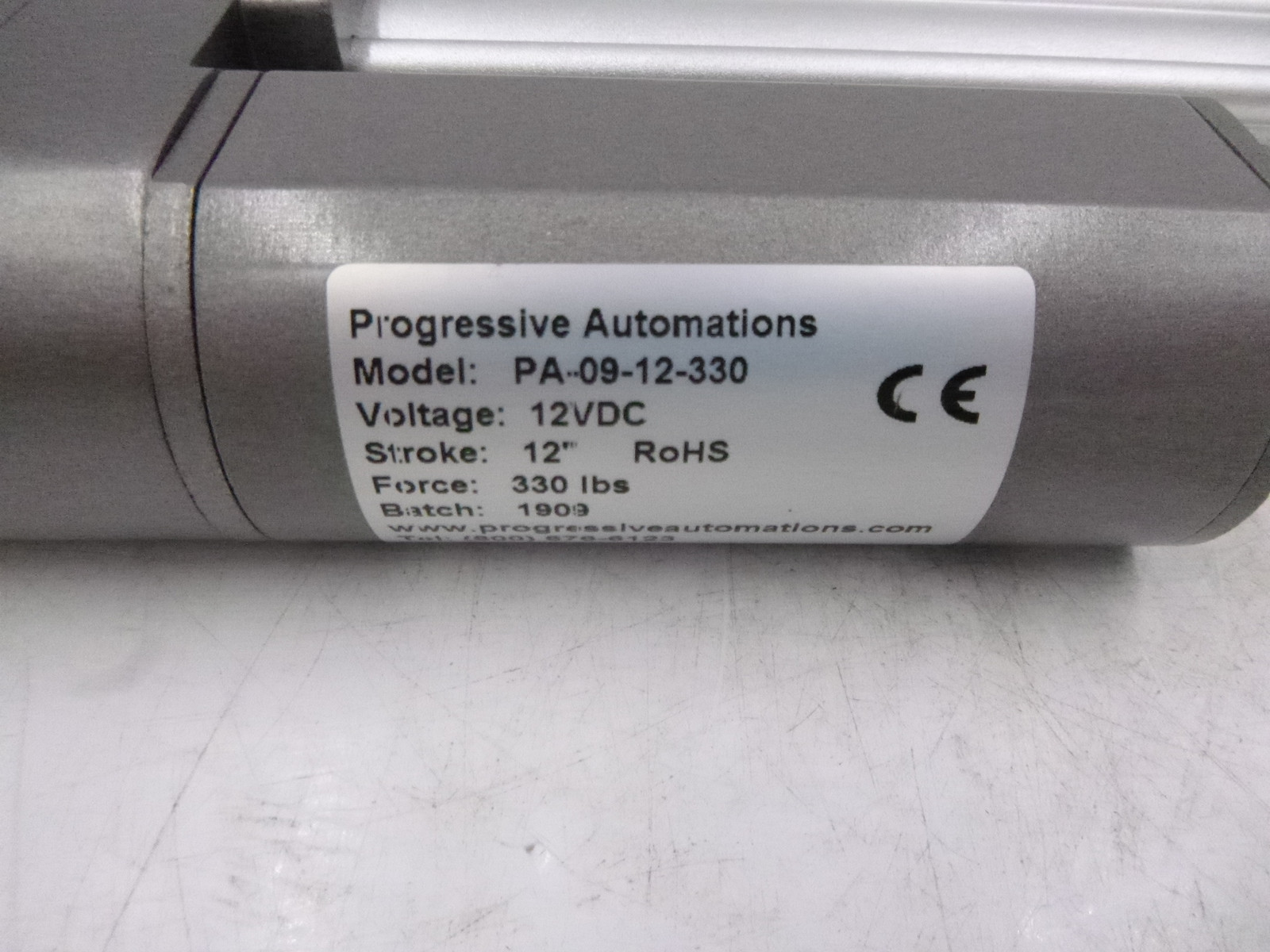 Progressive Automations PA-09-12-330 12″ Stroke Linear Electric Actuator 12V