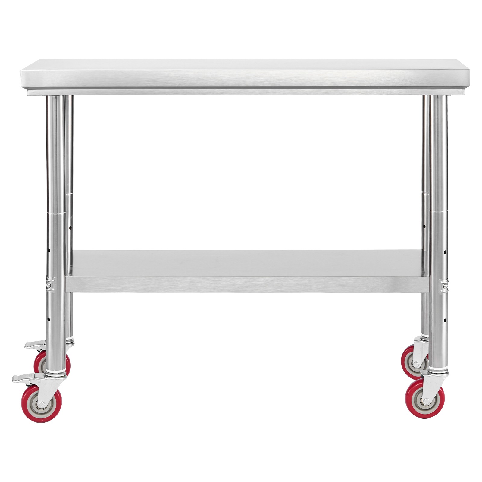 VEVOR Stainless Steel Table 24 x 35.4 in Kitchen Prep Table with Wheels