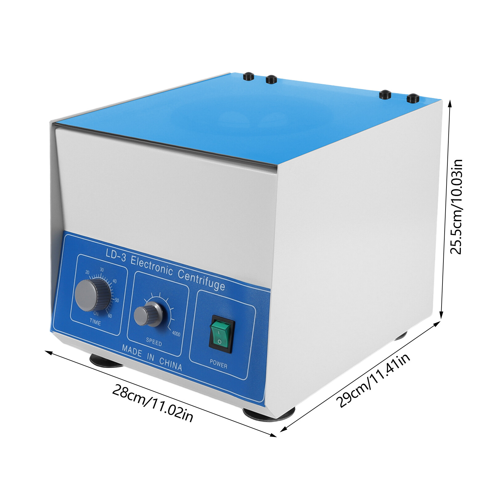 6*50ml LD-3 Electric Benchtop Centrifuge Lab Medical Practice Machine 4000rpm US