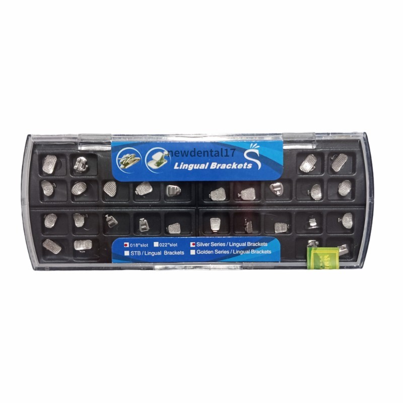 28pcs/set Dental Orthodontic Metal Lingual Brackets Brace Buccal Tubes