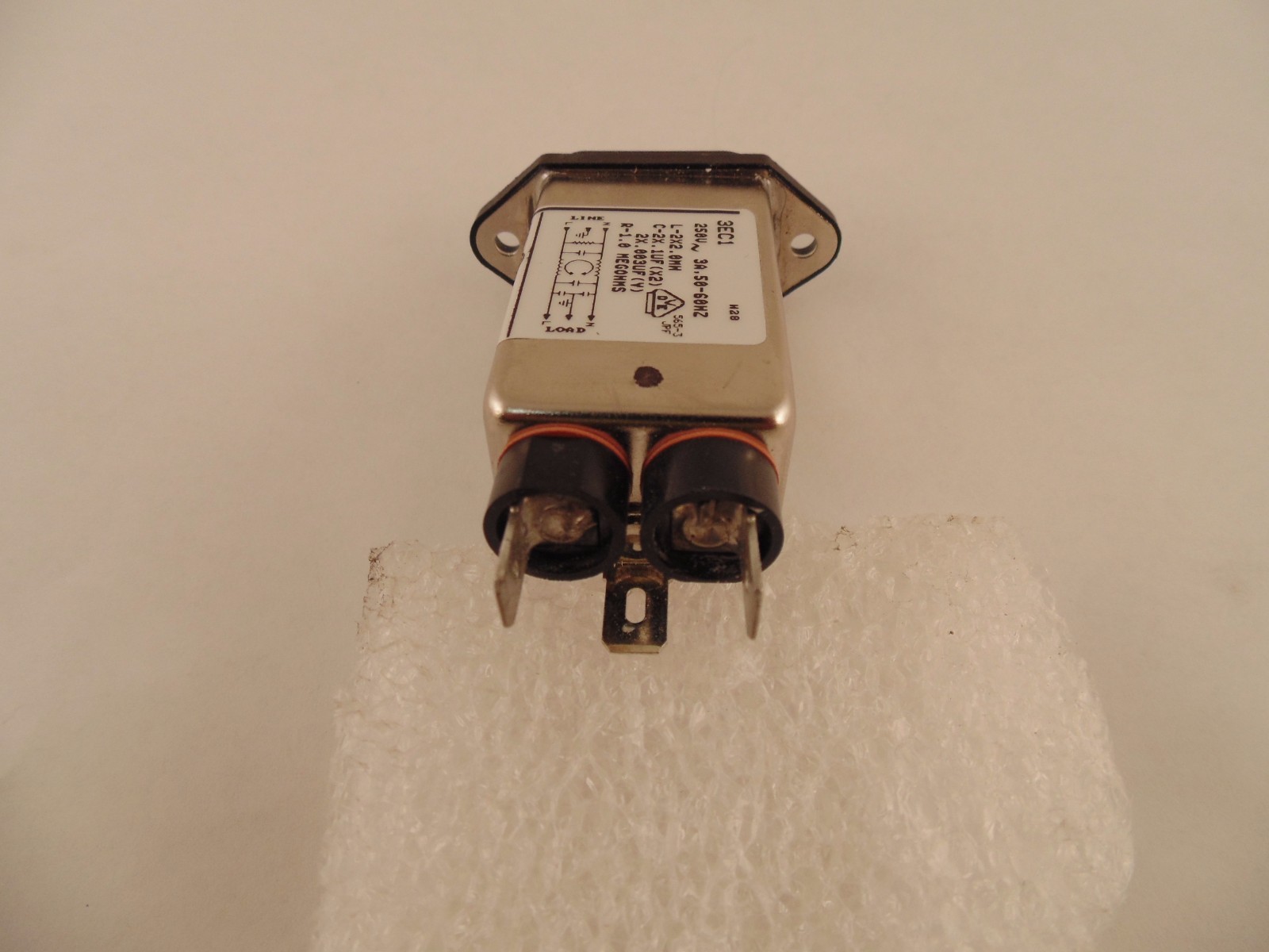 Corcom TE 3EC1 F7282 RFI EMI Filter IEC Power Entry Module 3A 250V NEW! 18-2