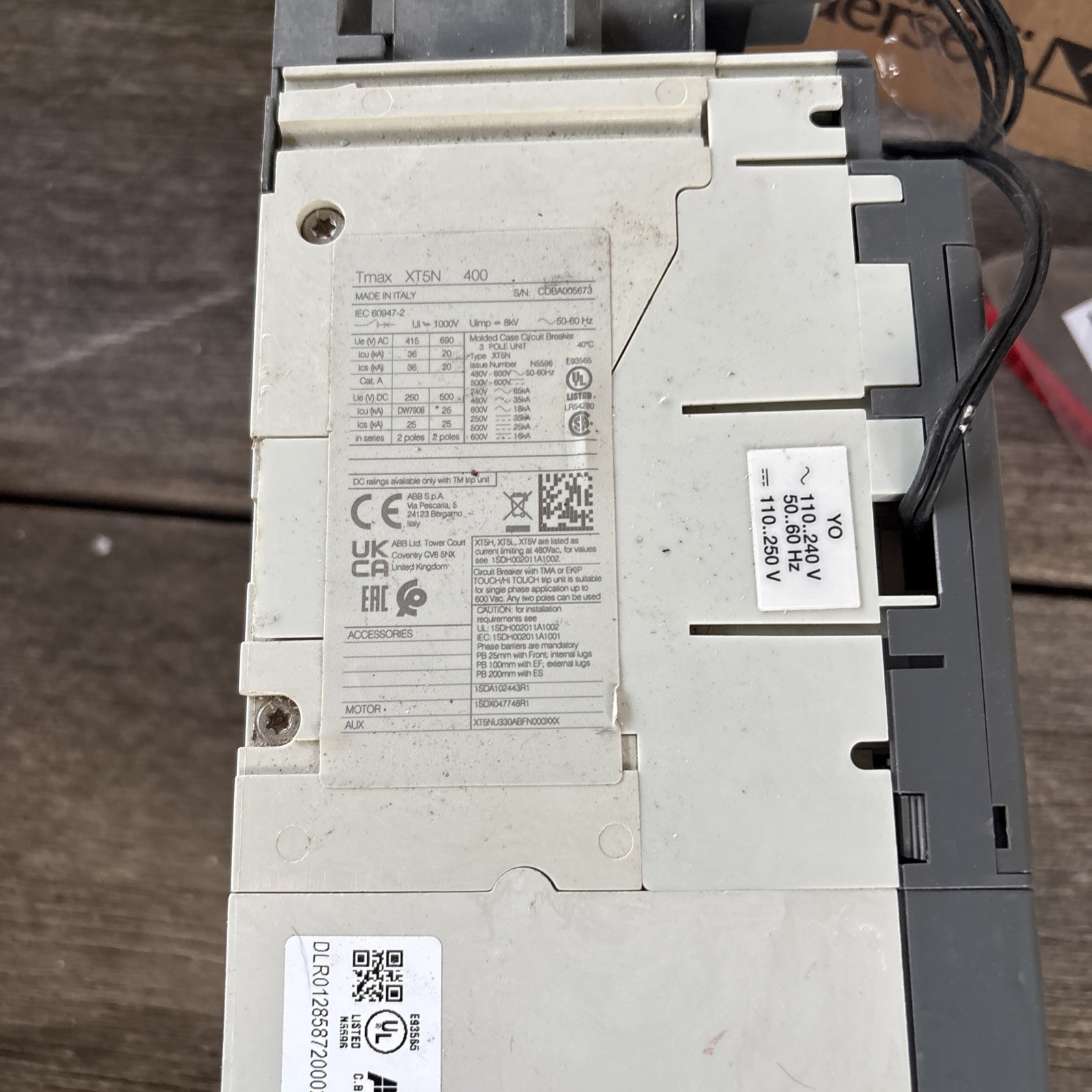 Lot Of 2 !!! ABB SACE XT5N 400 Circuit Breaker