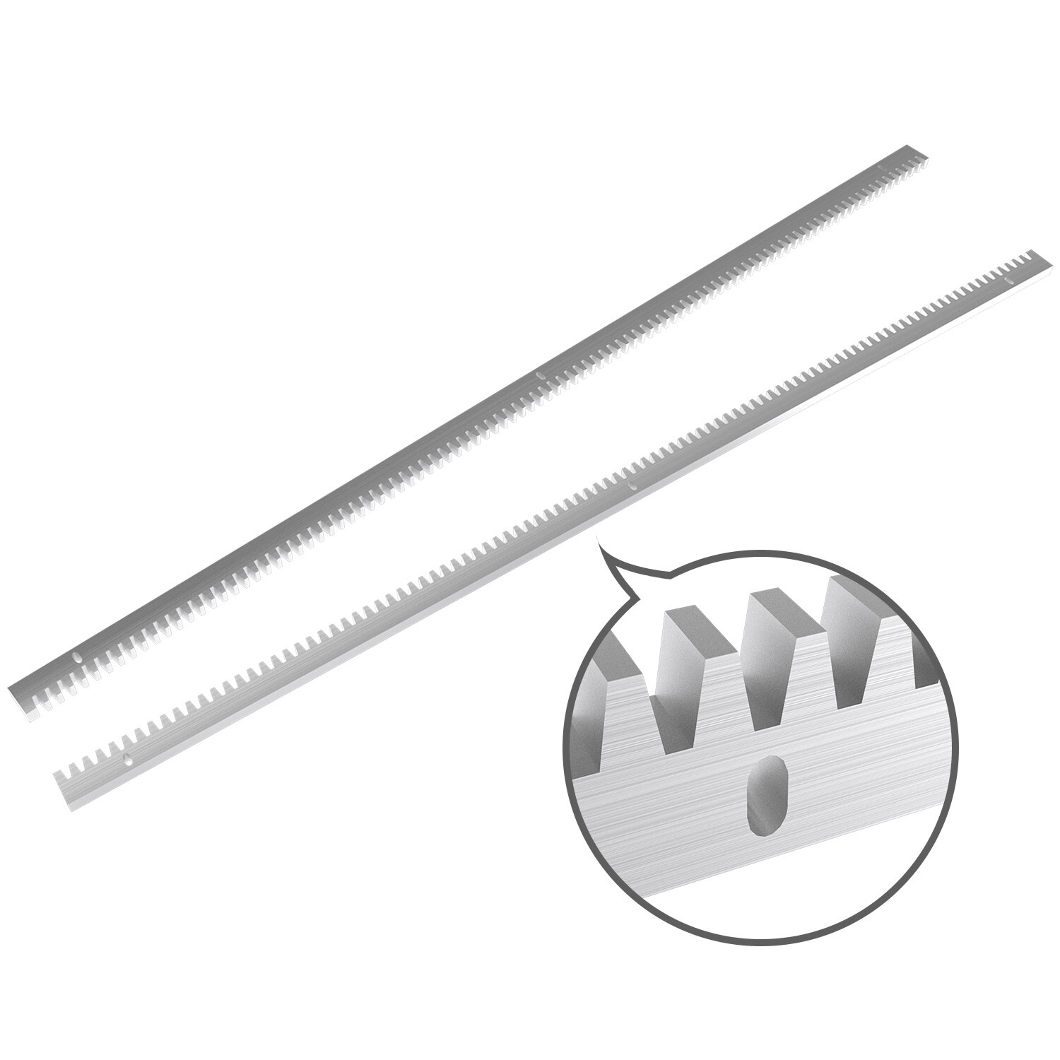 Blütezeit Gear Racks 4pcs Pack for Sliding Gate Opener 13.12ft w/ Hardware Kit