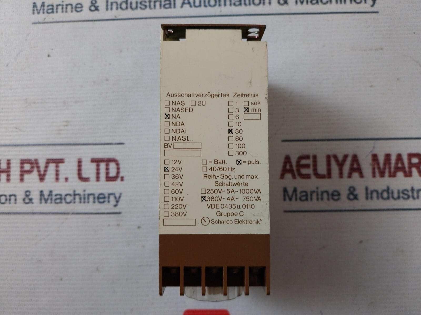 Scharco Elektronik NA Off-Delayed Time Relay 0-30 Min
