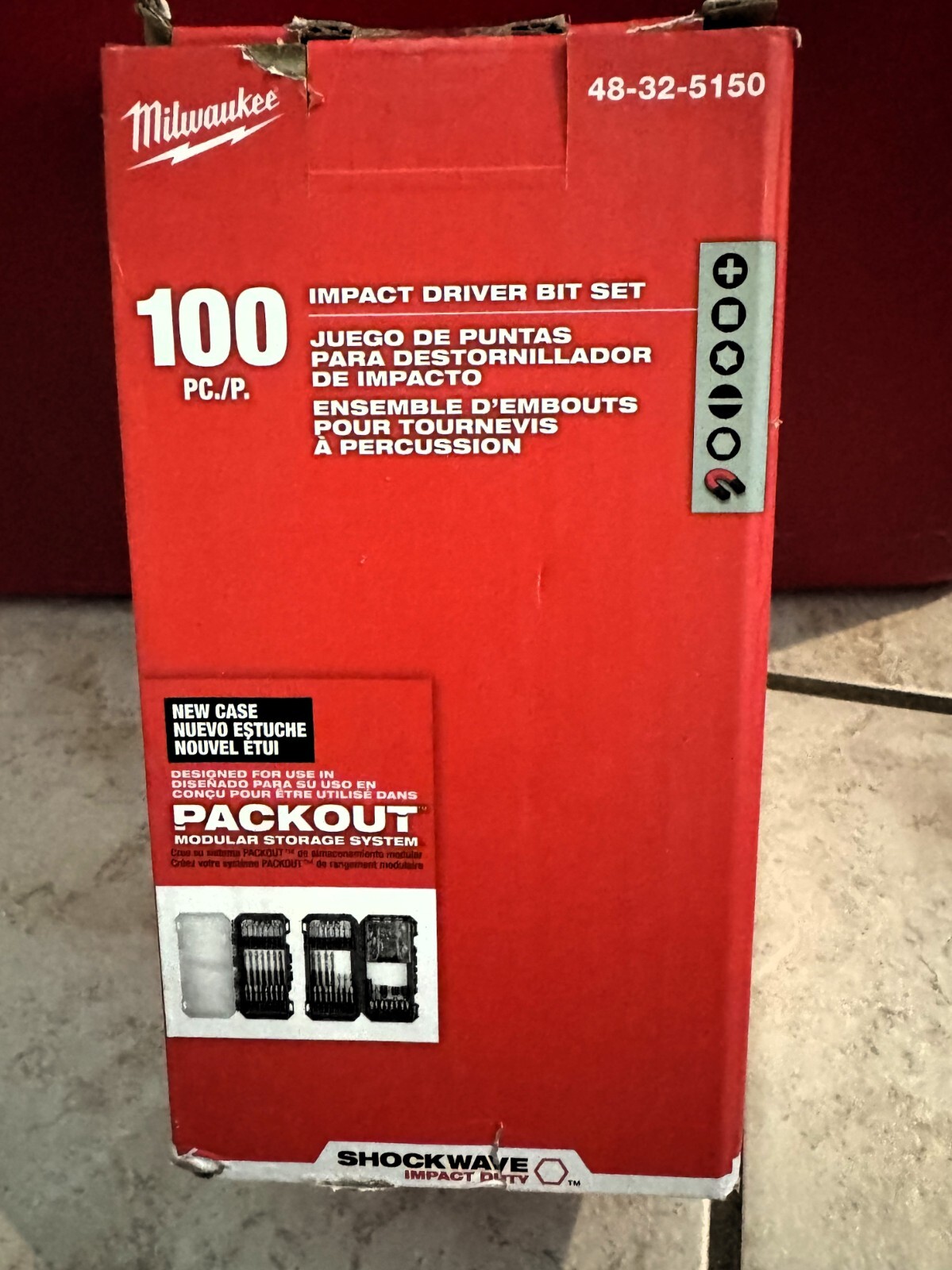Milwaukee Shockwave Impact Duty Driver Bit Set 100Pc 48-32-5150