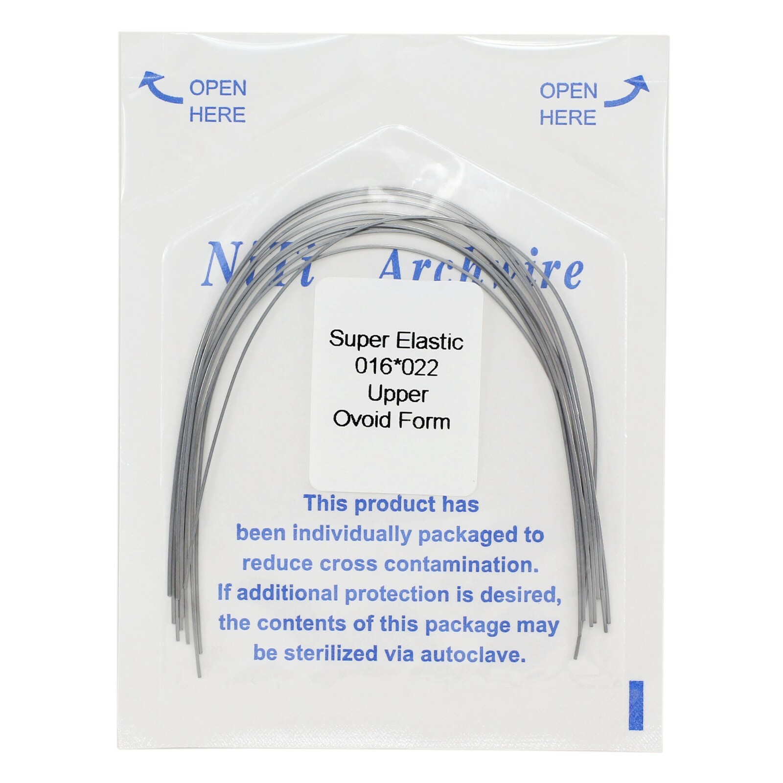 Dental Orthodontic Niti Super Elastic Arch Wires Round Rectangular Ovoid Natural