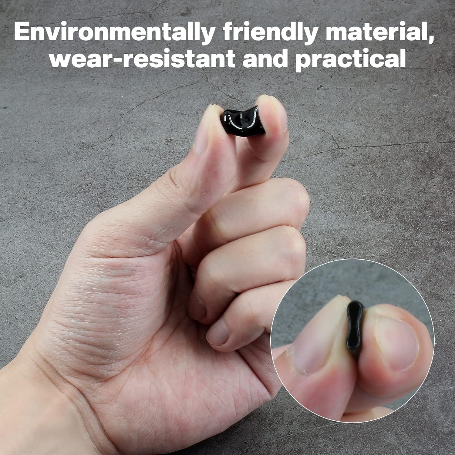 60PCS Round Rubber End Caps 1/8 inch/3mm Screw Thread inch (3mm), Black