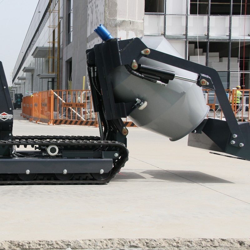 Driven Crawler Type Drum Concrete Mixer Dumper Self Loading Concrete 13.5HP