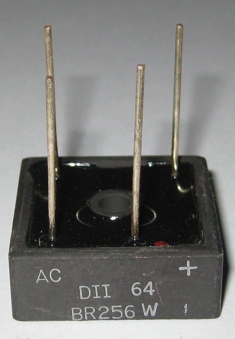25 Amp 600 Volt Bridge Rectifier – BR256W – 600V 25A Diode – 1 1/8″ Square