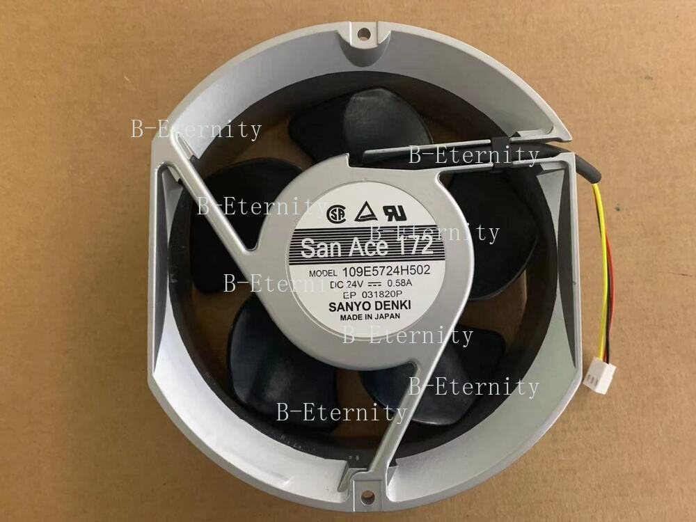 SANYO 109E5724H502 24V 0.58A 172 * 150 * 51mm axial flow fan