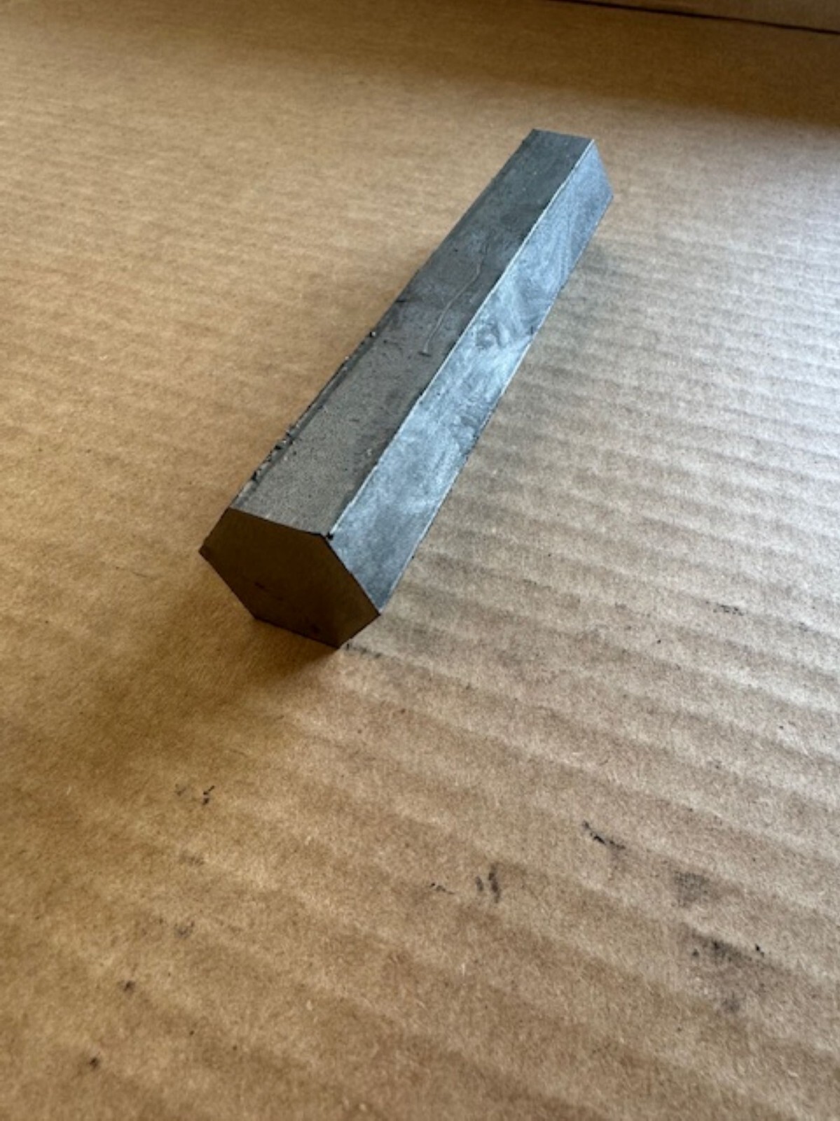 12L14 Steel Bar Stock; 1-1/8″ Hex x 2″, 1.125″ Hexagonal Bar