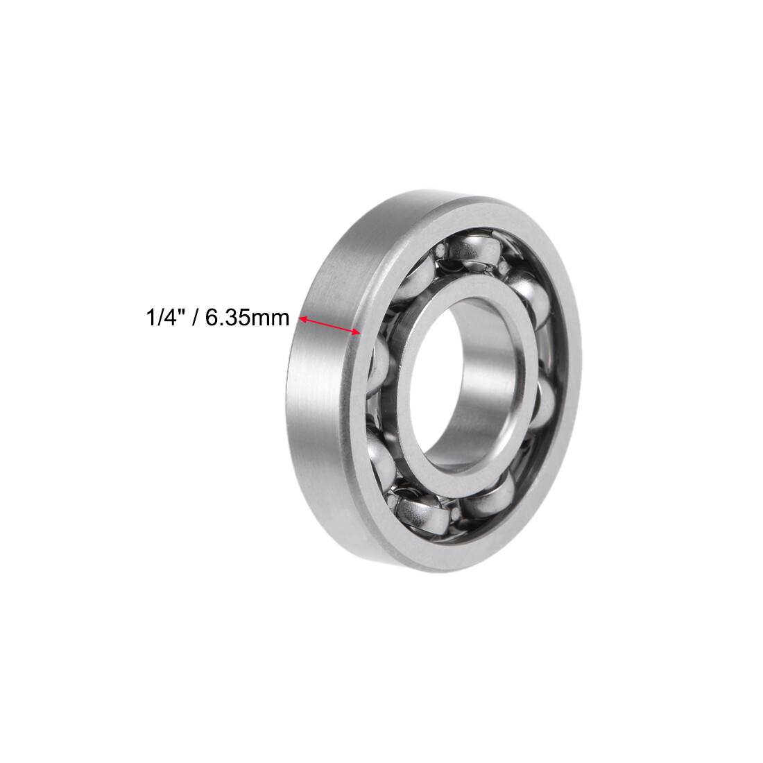 10pcs R8 Deep Groove Ball Bearings 1/2″x1-1/8″x1/4″ Open Type Chrome Steel Z2