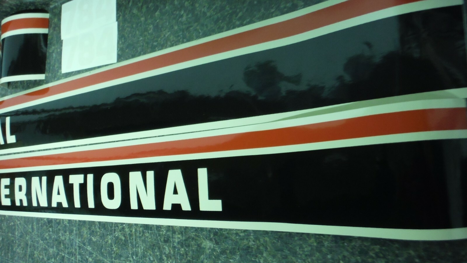 INTERNATIONAL 484 TRACTOR DECAL SET. HOOD AND NUMBERS ONLY. SEE DETAILS/PICS