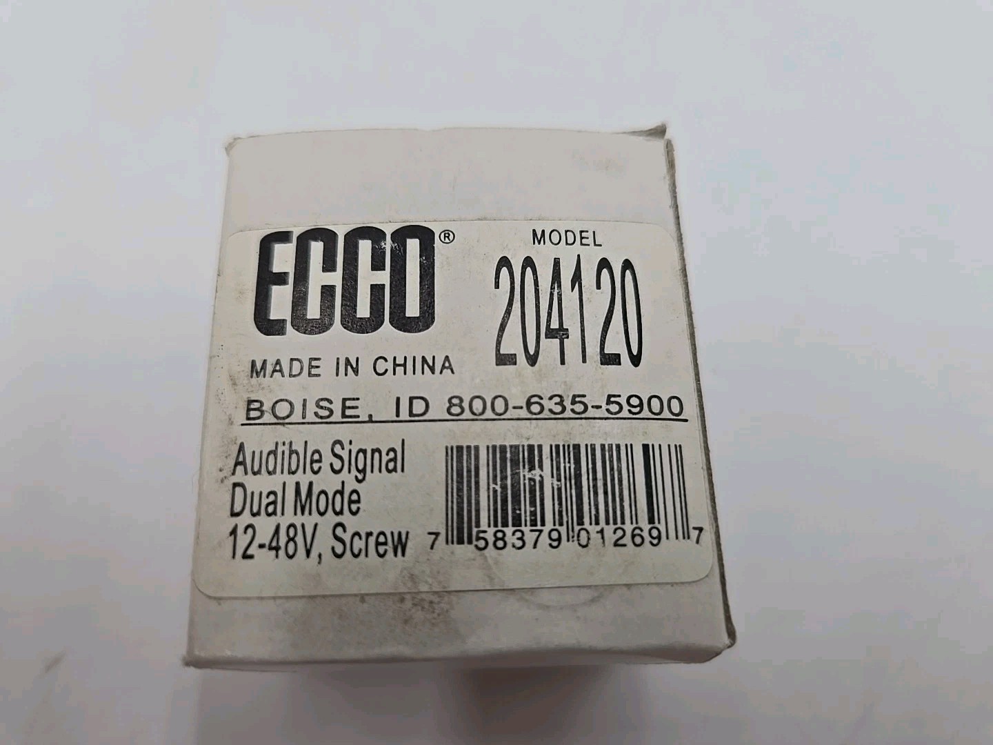 ECCO – 204120 – Audible Signal Device: Backup Beeper 80dB 12-48VDC Dual Pulse