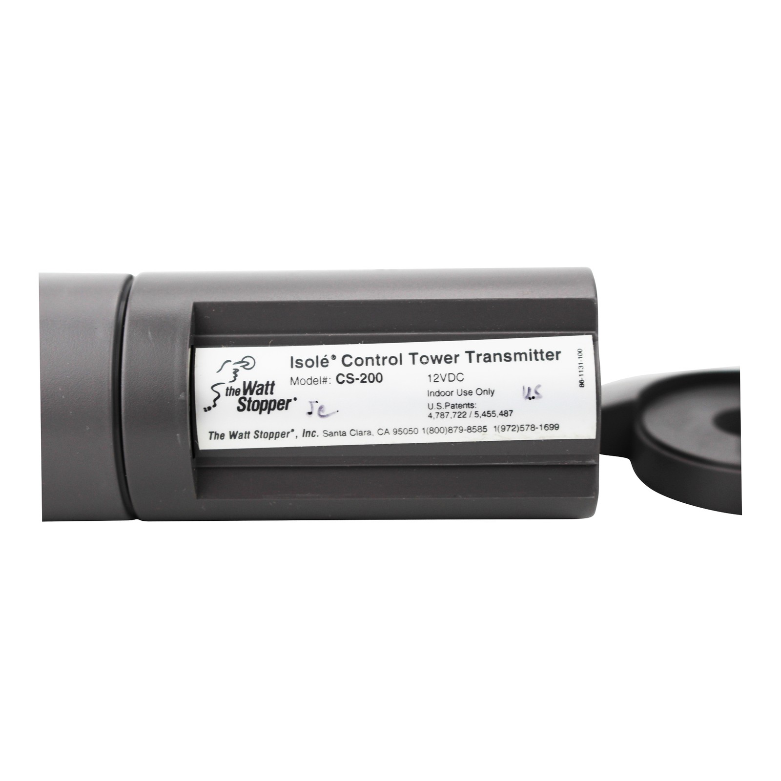 WATT STOPPER CS-200 ISOLE CONTROL TOWER TRANSMITTER, 12VDC, INDOOR USE, BLACK