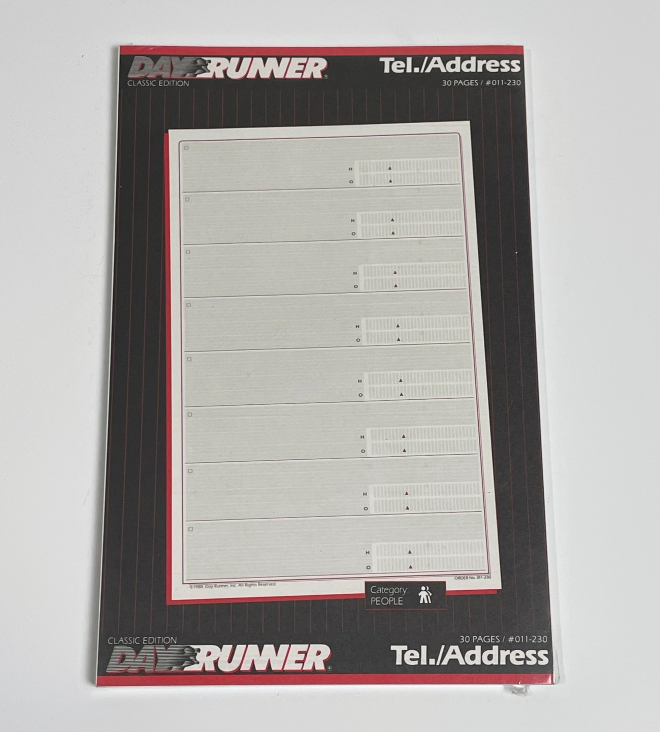 Day Runner Classic Edition Telephone Address Refill Pages 3 Ring 5 1/2″ x 8 1/2″