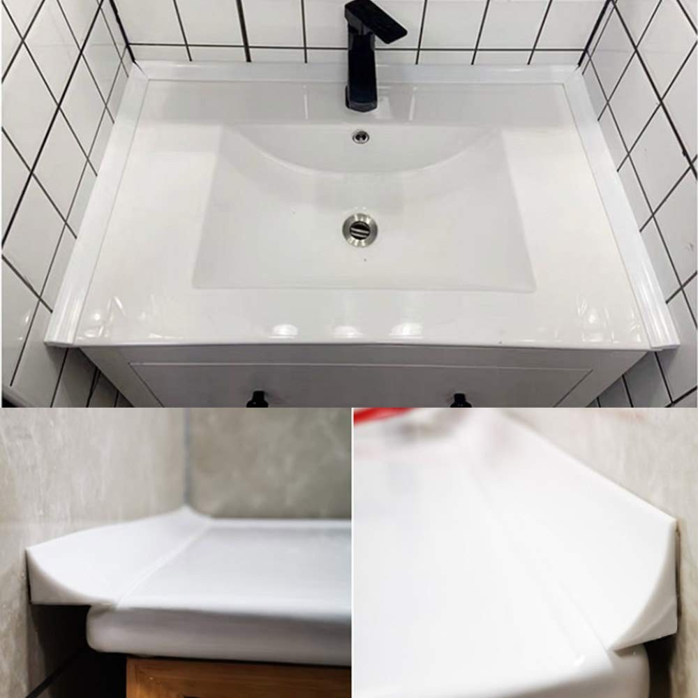 39 Inch Water Guard for Kitchen Sink, Silicone Rubber Kitchen Splash Guard, C…