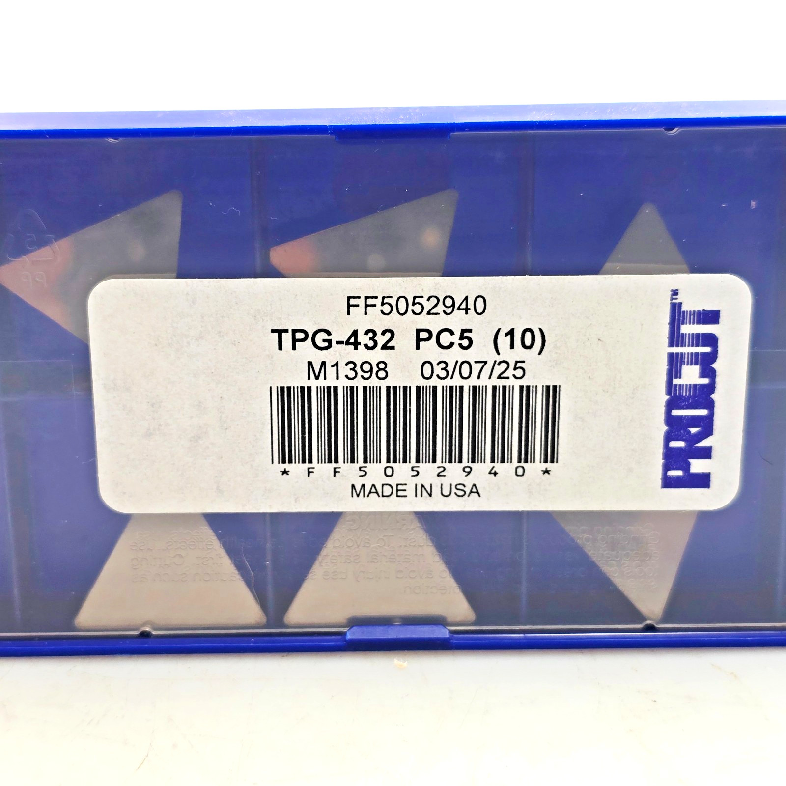 ProCut TPG 432 PC5 (TPGN 220408) Carbide Inserts (Box of 10)
