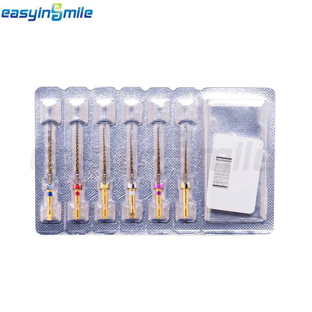 6pcs Dental Endo Rotary Files X-Pro Gold Taper SX-F3 25MM NITI root canal Files
