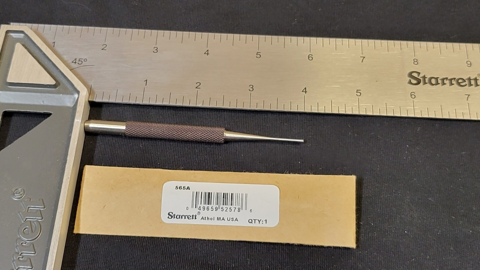 Starrett 565A 4″ Overall Length, 9/16″ Pin Length, 1/16″ Pin Diameter