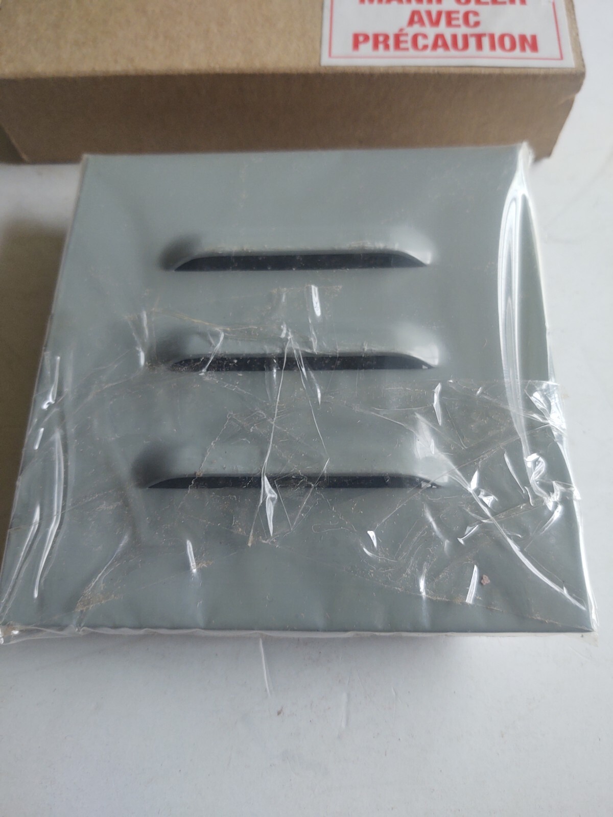 Hammond 1481L3R55GY Louvered Plate with Studs