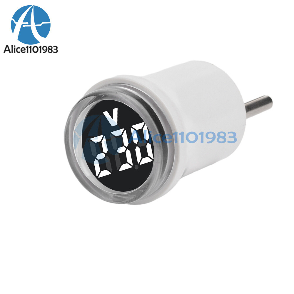 10pcs AC 220V EU Plug LED Digital AC Voltmeter Indicator Voltage Meter 50~500V