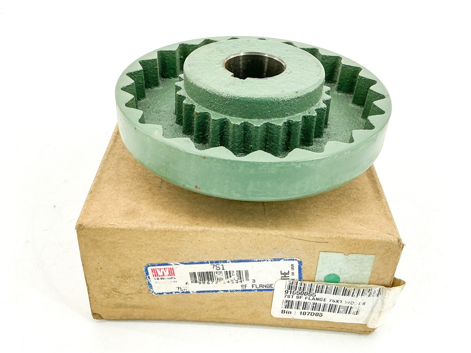 New TB Woods 7SX1 SF Flange Coupling 1″ Bore 5250RPM