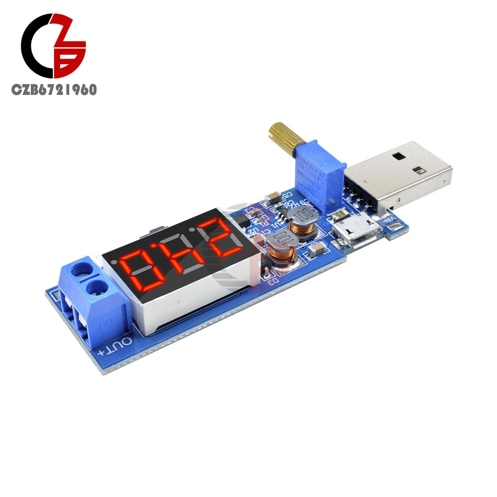 DC-DC 5V to 1.2V-24V USB Step UP/Down Converter Power Supply Module Digital LCD