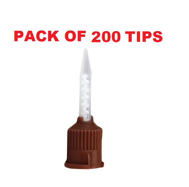 Dental HP Brown Mixing Tips for Kerr Temp Bond Cement 50/bag